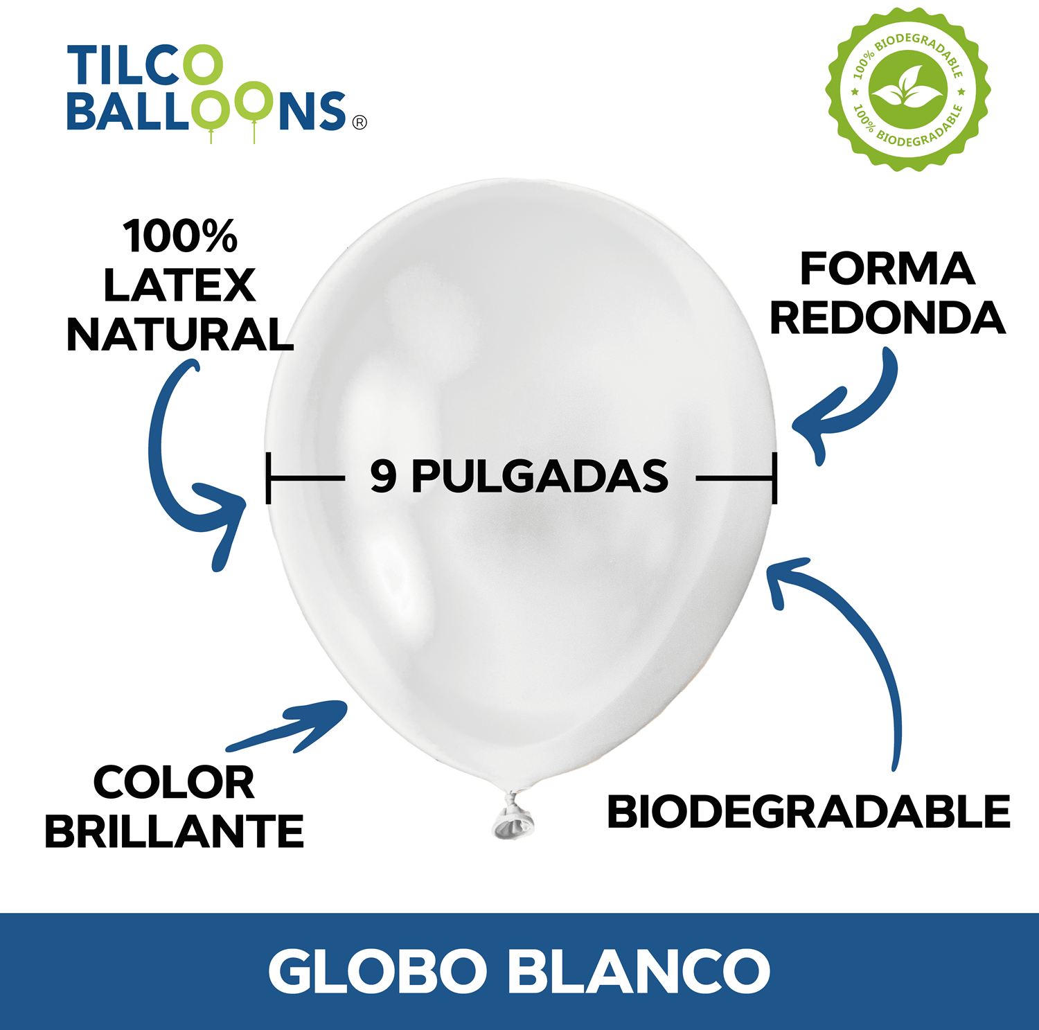 Globos rosas de 9 pulgadas (5000 pzas) - Tilco Balloons