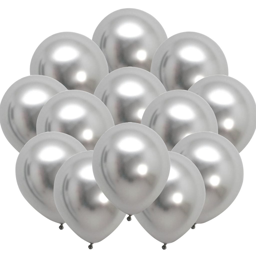 Globos plata de 12 pulgadas (3000 pzas)