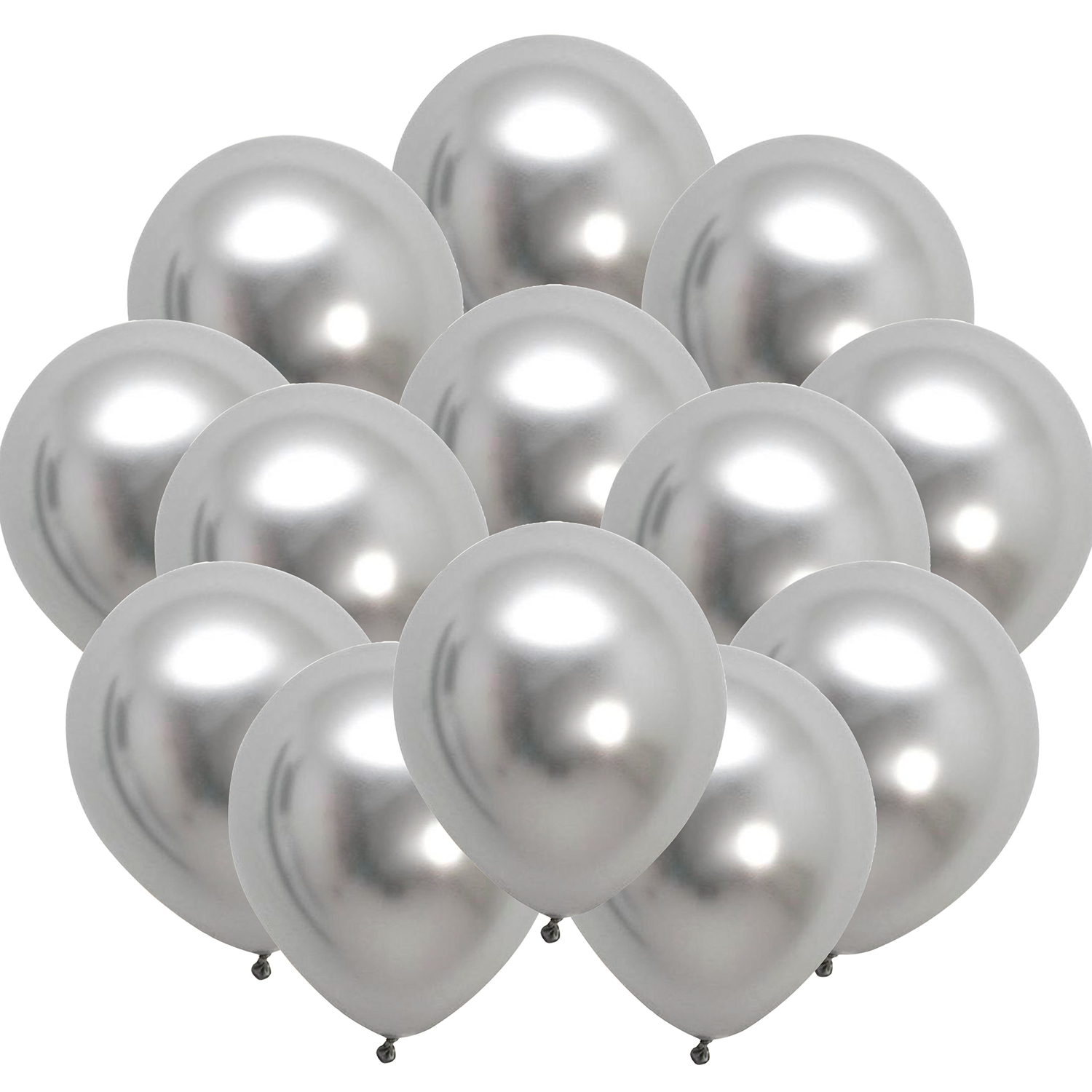 Globos plateados de 9 pulgadas (5000 pzas) - Tilco Balloons