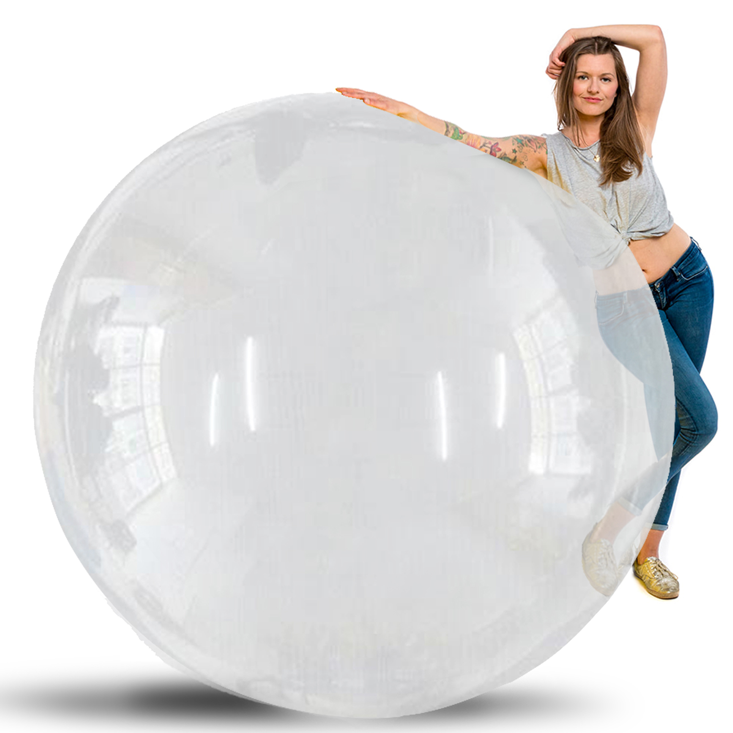 Karenhi 4 globos gigantes de 72 pulgadas, globos redondos grandes de látex,  globos gigantes, globos resistentes, bola inflable grande para decoración