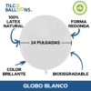 Globos blancos de 24 pulgadas (700 pzas) - Imagen 2