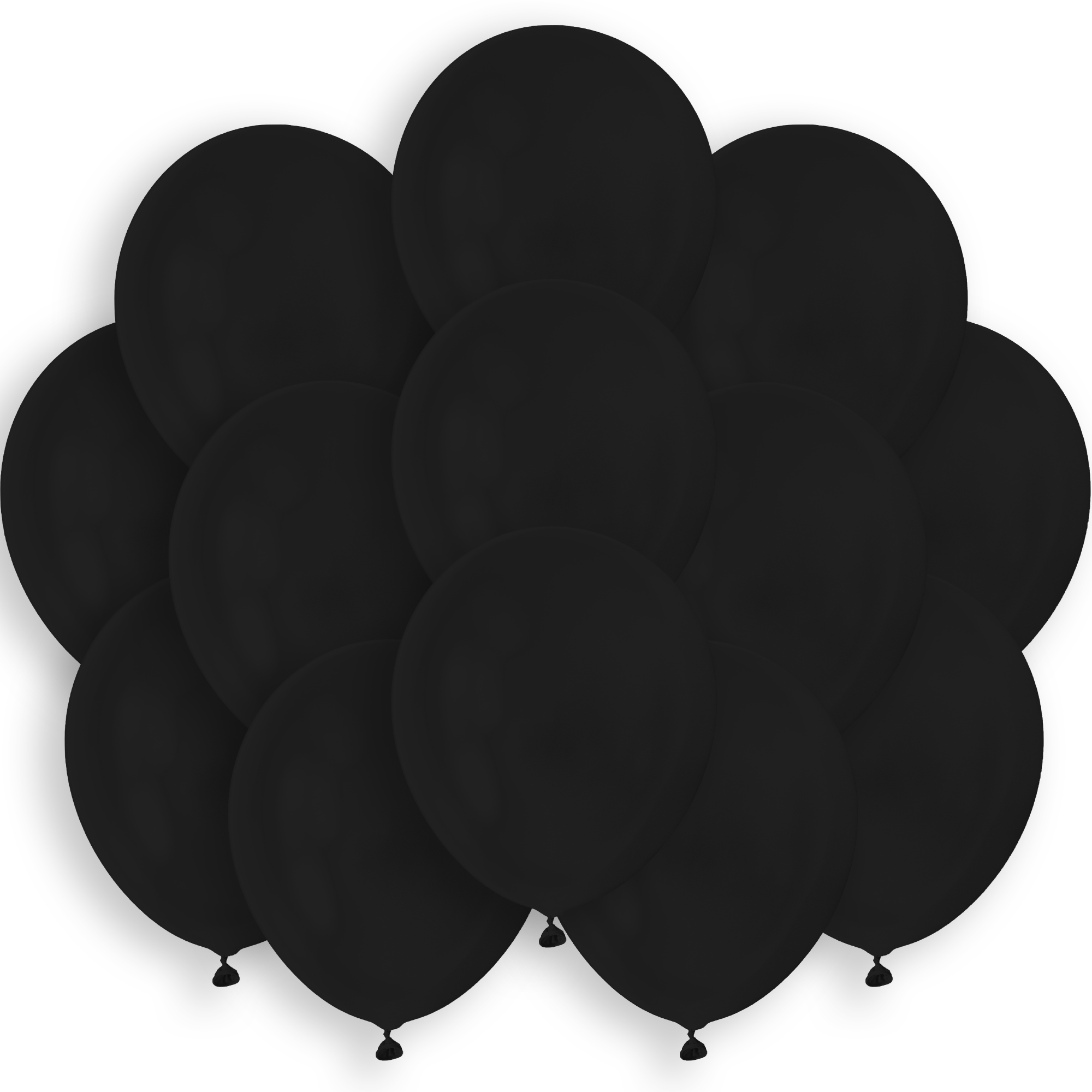 14 globos negros de aluminio de Mylar de 22 pulgadas, 15 pulgadas y 10  pulgadas, globos negros de diferentes tamaños, globos negros metálicos  grandes