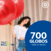 Globos rojos metálico de 24 pulgadas (700 pzas) - Imagen 2