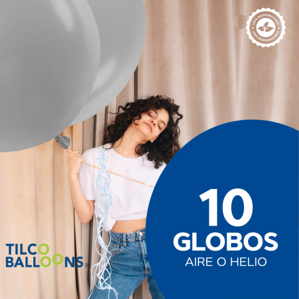 Globos plateados de 24 pulgadas (10 pzas) - Imagen 2