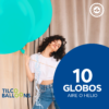 Globos turquesas de 24 pulgadas (10 pzas) - Imagen 2