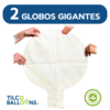 Pack Globos Gigantes Color Transparente 72 Pulgadas (2pzas) - Imagen 2